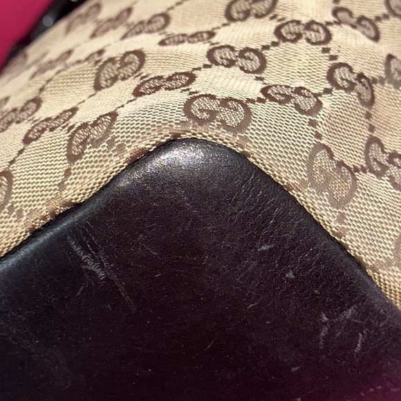 Gucci bamboo strap shoulder tote hobo purse - Picture 7 of 16